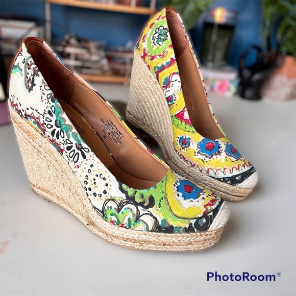 Nine West Vintage American Collection summer Wedge - Picture 1 of 14